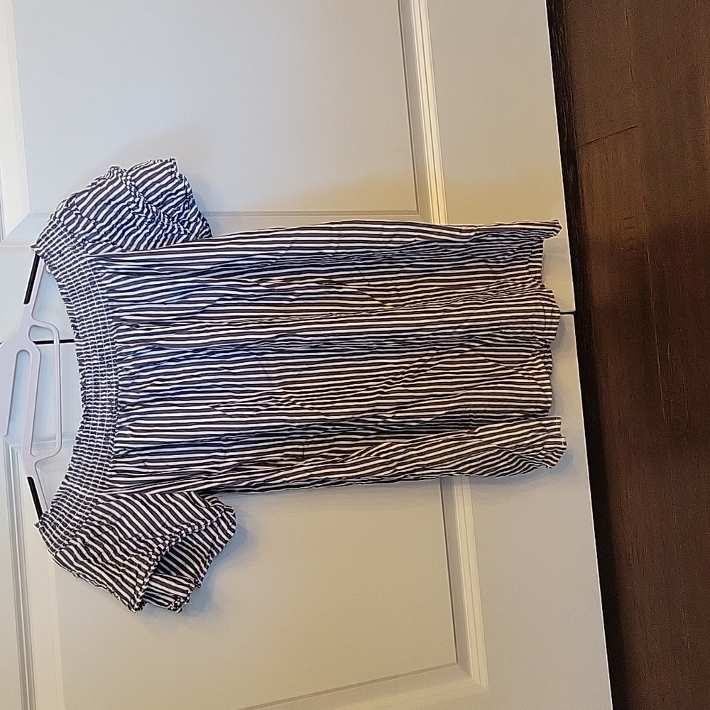 Lightweight pinstripe dress